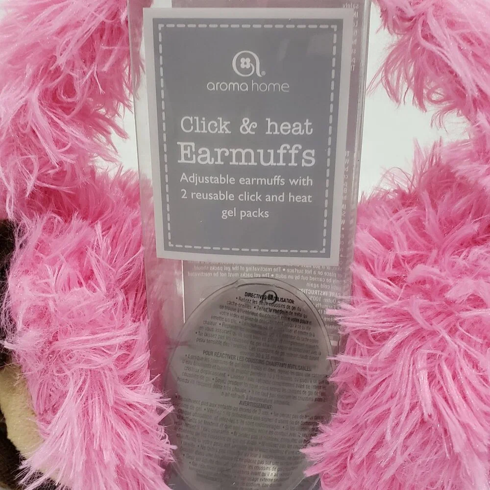 NEW Aroma Home Kids Earmuffs Pink Dog Unicorn